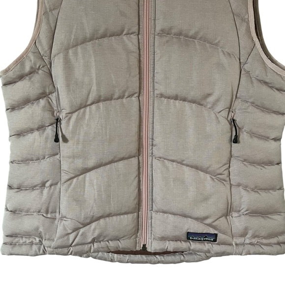 Patagonia Down Puffer Vest with Stand-Up Collar Women Size M - Picture 3 of 5